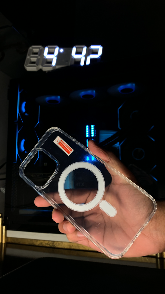 MagSafe Clear Jelly Case for iPhones | Shockproof Transparent Back Cover