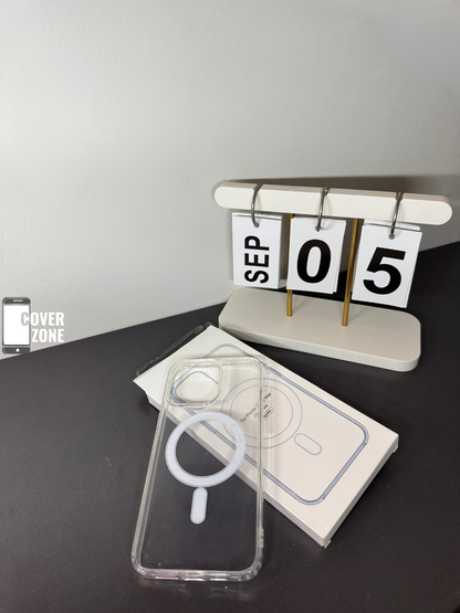 MagSafe Clear Jelly Case for iPhones | Shockproof Transparent Back Cover